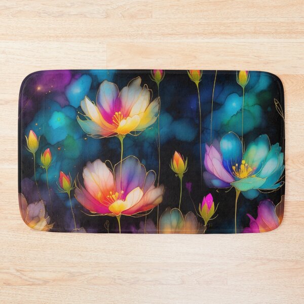 Item preview, Petite Colorful Ink Flowers Pattern designed and sold by Uday24.