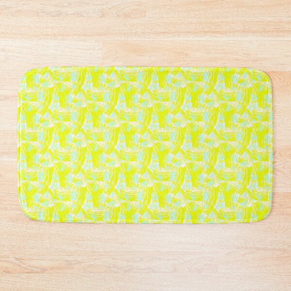 Item preview, Chartreuse & Light Blue Painting Brush Pattern  designed and sold by Pattern Hub.