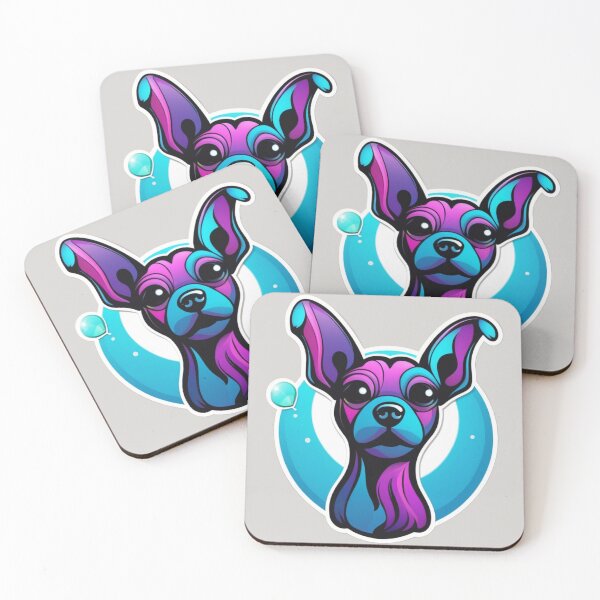 Item preview, Cosmic Canine: Blue and Purple Pup designed and sold by Chroma Artis.