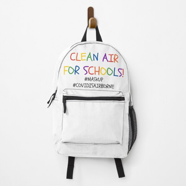 Item preview, CLEAN AIR FOR SCHOOLS #MASKUP #COVIDISAIRBORNE designed and sold by SUPA PRINTZZ.