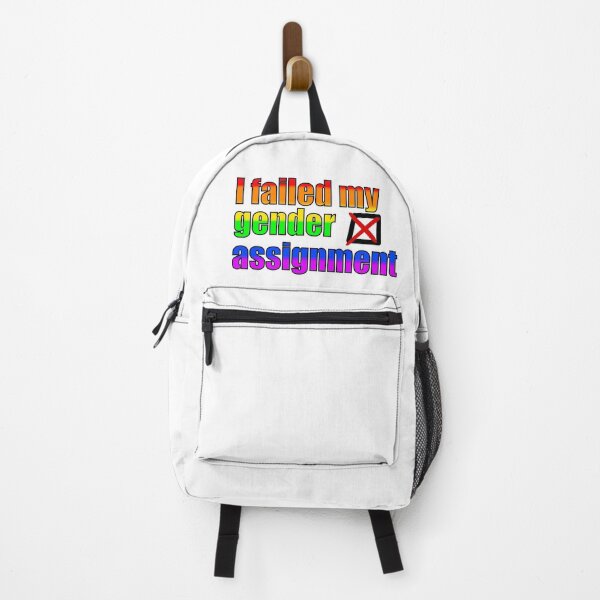 Item preview, I Failed My Gender Assignment - Pride Flag designed and sold by Widdershins  Art.