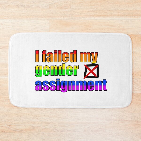 Item preview, I Failed My Gender Assignment - Pride Flag designed and sold by Widdershins  Art.