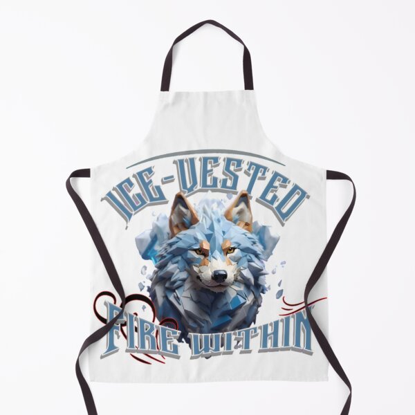 Item preview, Ice-Vested Fire Within / Lone Wolf Motivation designed and sold by PolygonPinnacle.