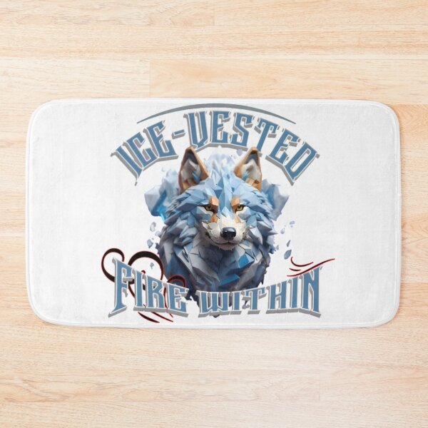 Item preview, Ice-Vested Fire Within / Lone Wolf Motivation designed and sold by PolygonPinnacle.
