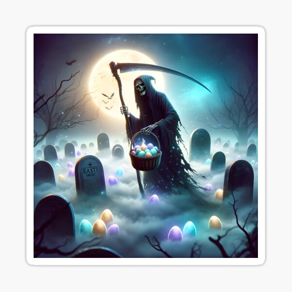 Item preview, Eerie Easter Egg Hunt: Grim Reaper's Holiday designed and sold by Norgen.