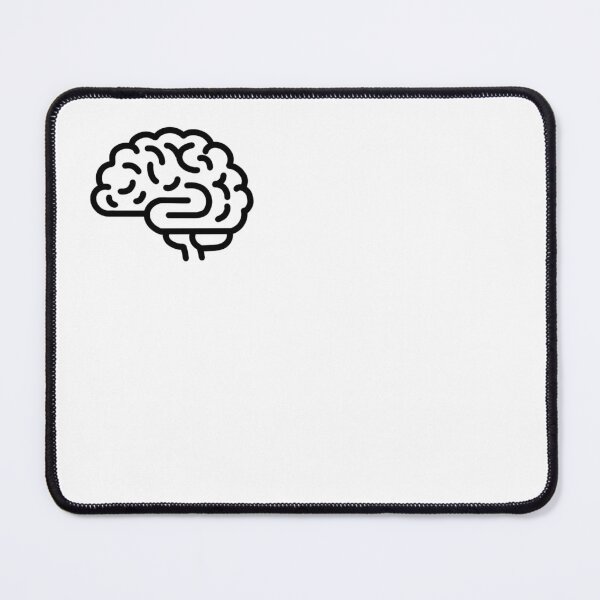 Item preview, The Brain is an erogenous zone - Typography Icon Design - White Black color designed and sold by AMGraphicStudio.