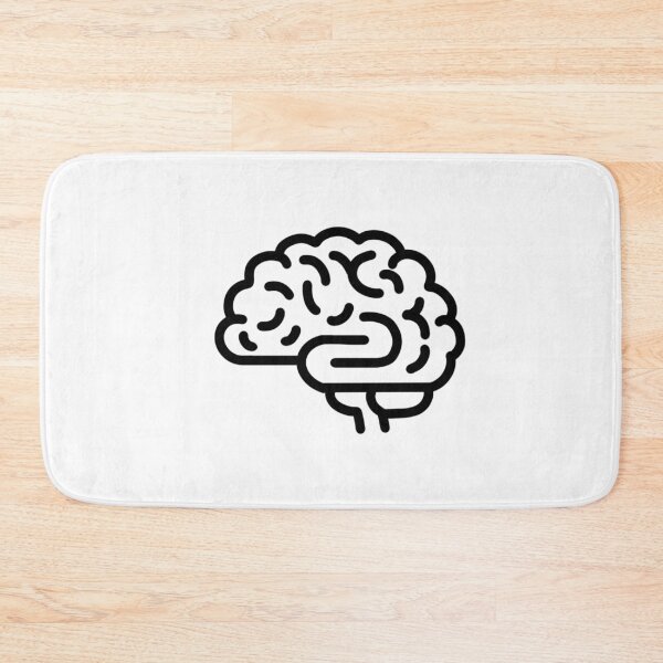 Item preview, The Brain is an erogenous zone - Typography Icon Design - White Black color designed and sold by AMGraphicStudio.