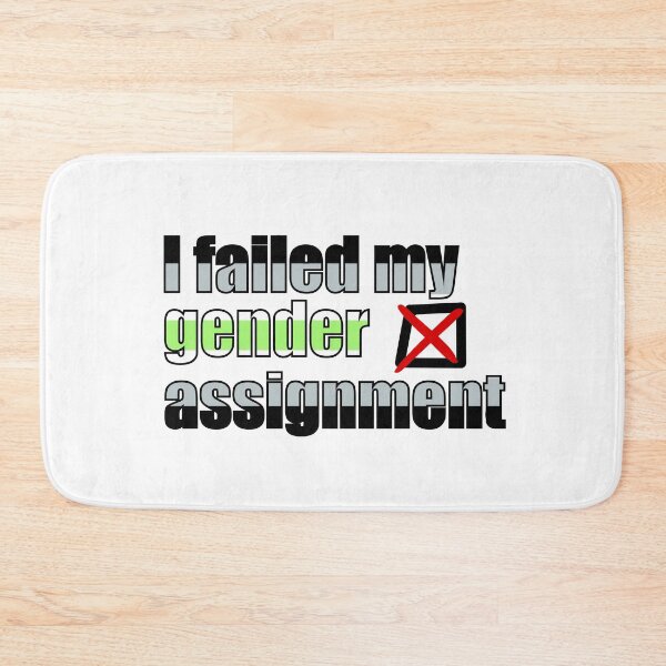 Item preview,  I Failed My Gender Assignment - Agender Flag designed and sold by Widdershins  Art.