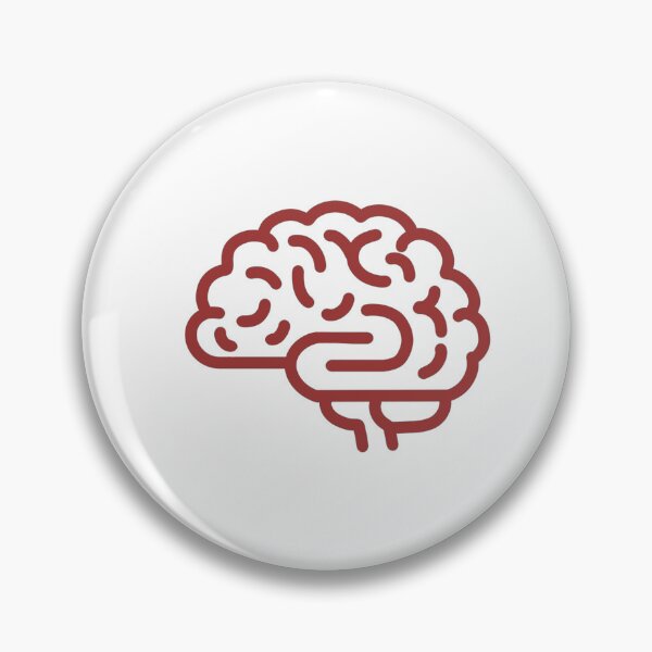 Item preview, The Brain is an erogenous zone - Typography Icon Design - White Red color designed and sold by AMGraphicStudio.