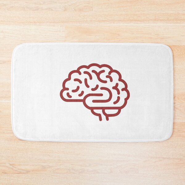Item preview, The Brain is an erogenous zone - Typography Icon Design - White Red color designed and sold by AMGraphicStudio.