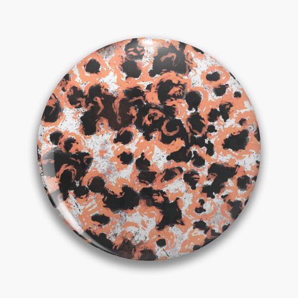 Item preview, Black and orange abstract pattern designed and sold by MariDaniArt.