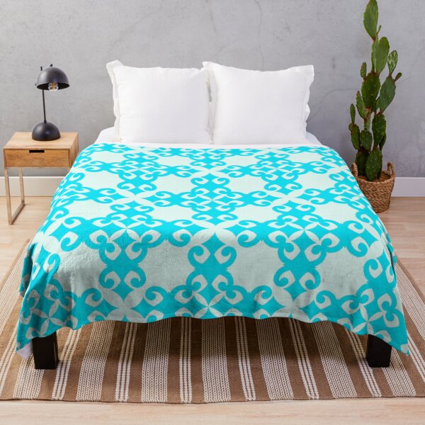 Item preview, Chinese inspired pattern turquoise designed and sold by Digitally-Me.