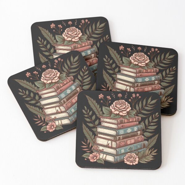 Item preview, Vintage Books & Flowers designed and sold by PatternInArt.