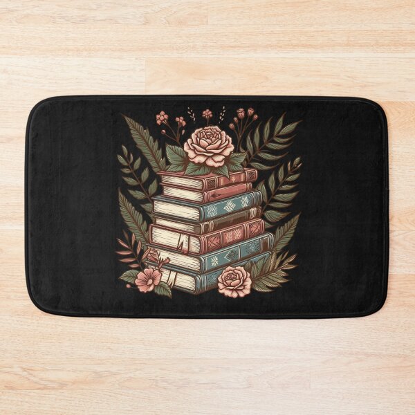 Item preview, Vintage Books & Flowers designed and sold by PatternInArt.