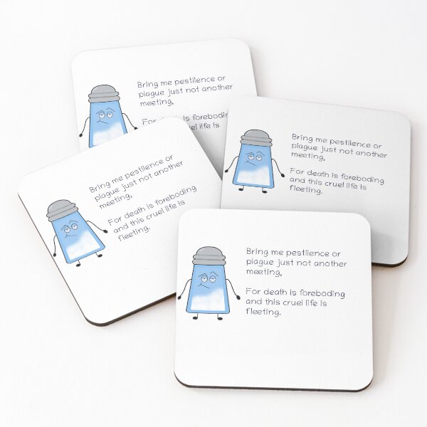 Item preview, Funny Poem Salty Couplet “Not another meeting”  designed and sold by saltycouplets.