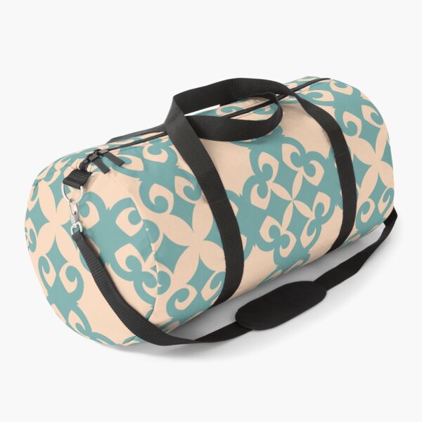 Item preview, Chinese inspired pattern turquoise beige designed and sold by Digitally-Me.