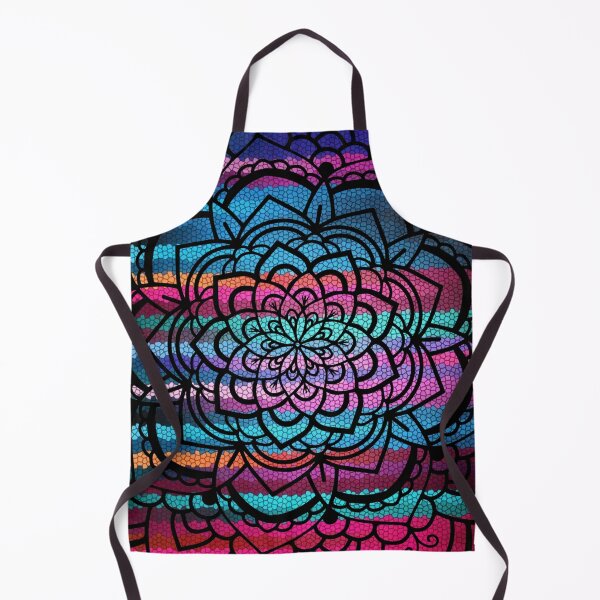 Item preview, Multi-Color Striped Mandala Flower designed and sold by LemonFun.