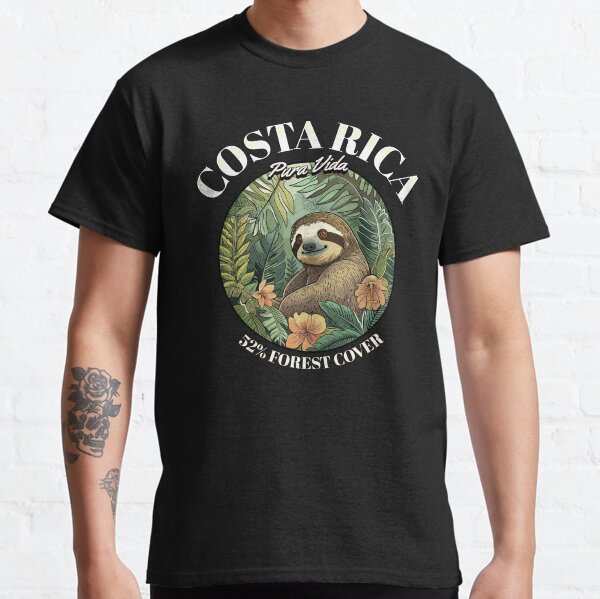 Item preview, Pura Vida Paradise in Black: Spot Adorable Sloths in Costa Rica designed and sold by costaricadesign.