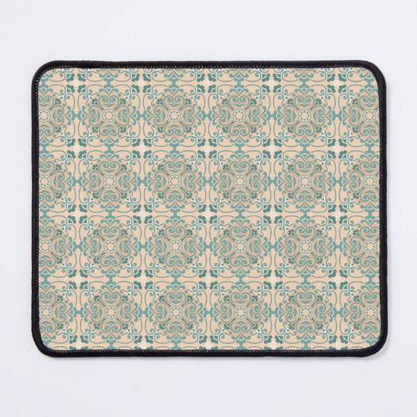 Item preview, Chinese inspired pattern olive blue designed and sold by Digitally-Me.