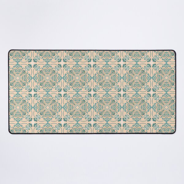 Item preview, Chinese inspired pattern olive blue designed and sold by Digitally-Me.