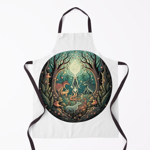 Item preview, "Fantasy Forest" - mystical forest scene with magical creatures and enchanting elements.sticker designed and sold by ArtshirtGroup.