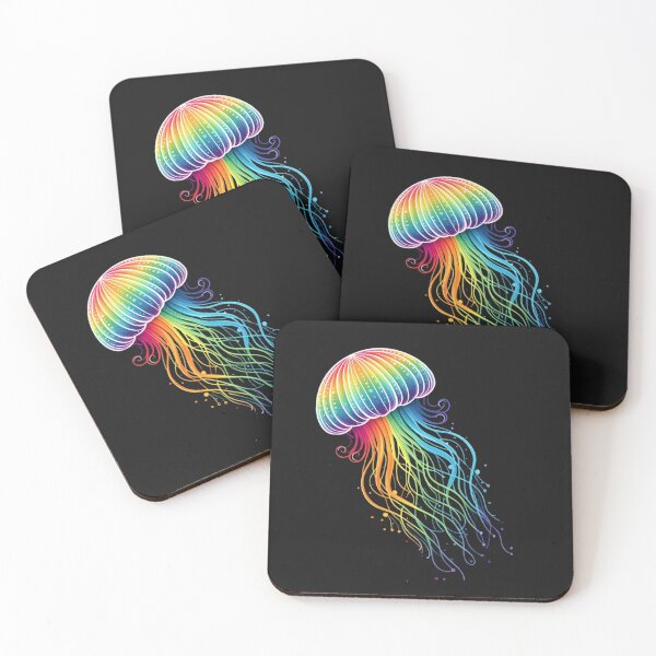 Item preview, Rainbow Jellyfish designed and sold by PatternInArt.