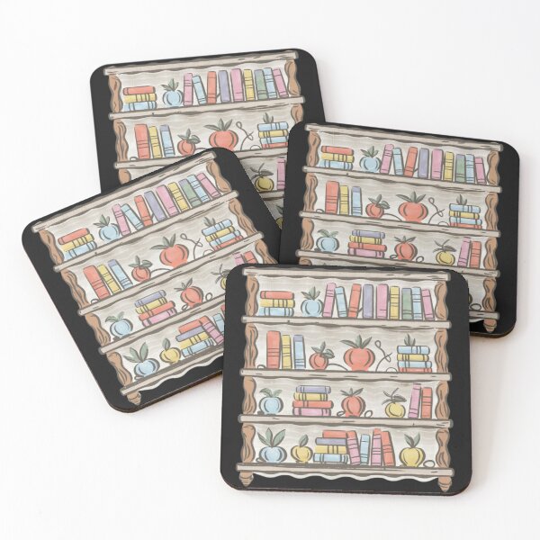 Item preview, Pastel Books & Plant ; Books Shelf Pattern designed and sold by PatternInArt.