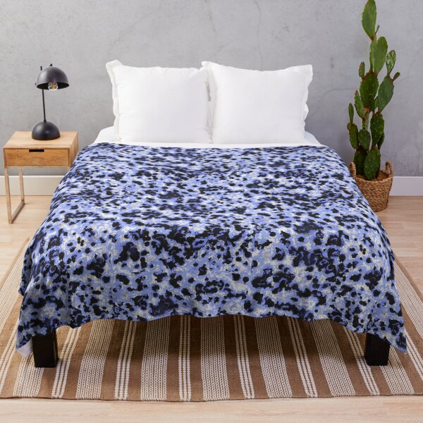 Item preview, Black and blue abstract pattern designed and sold by MariDaniArt.