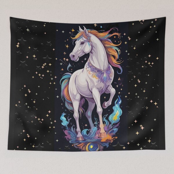 Item preview, Vibrant Horse Stars In The Sky Magical World designed and sold by LamarrDreams13.