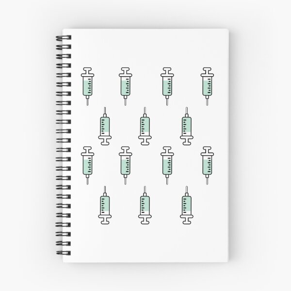 Item preview, IVF injections needle and syringe for journal and calendar designed and sold by Lady-Frost.