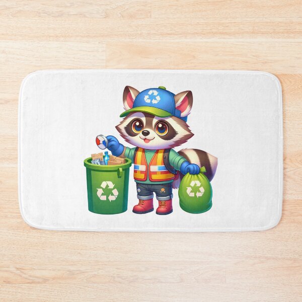 Item preview, Raccoon Recycles designed and sold by TinyTailsGalery.
