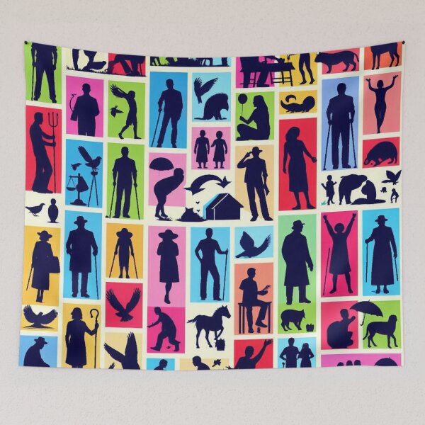 Item preview, Shadow Symphony: Poetic Silhouettes in Fabric Poetry designed and sold by Rui Fernandes.