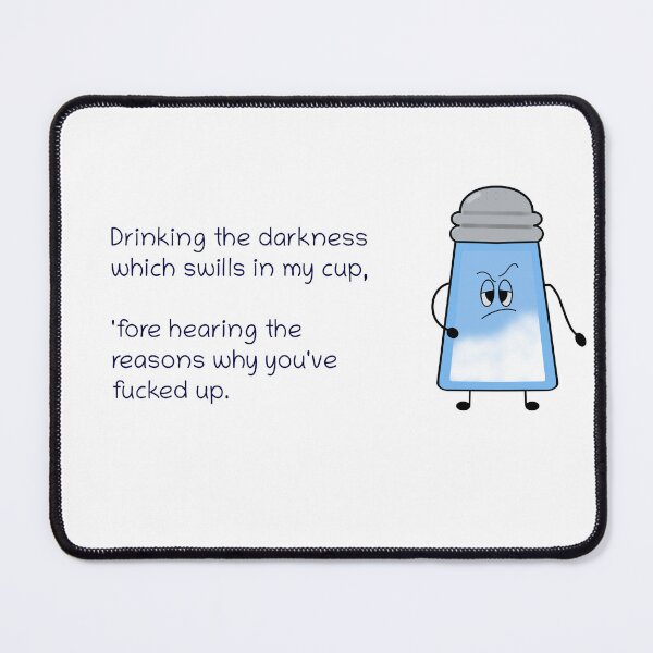 Item preview, Funny Poem Salty Couplet “Drinking the Darkness” designed and sold by saltycouplets.