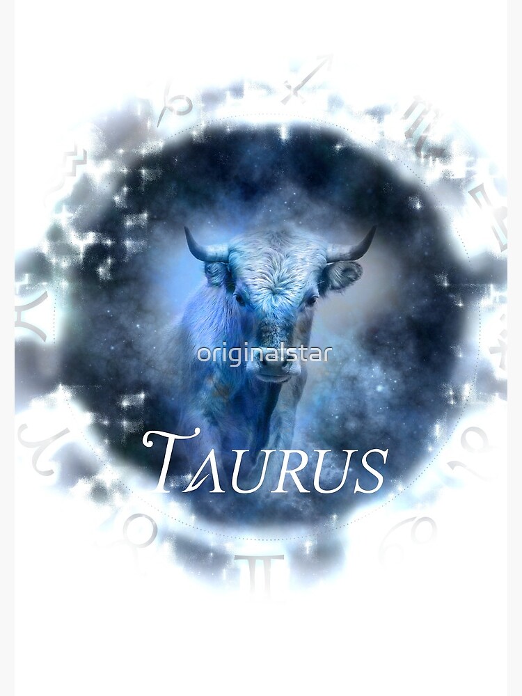 taurus bull horoscope star sign birthday born in may april astrology universe stars zodiac signs Spiral Notebook