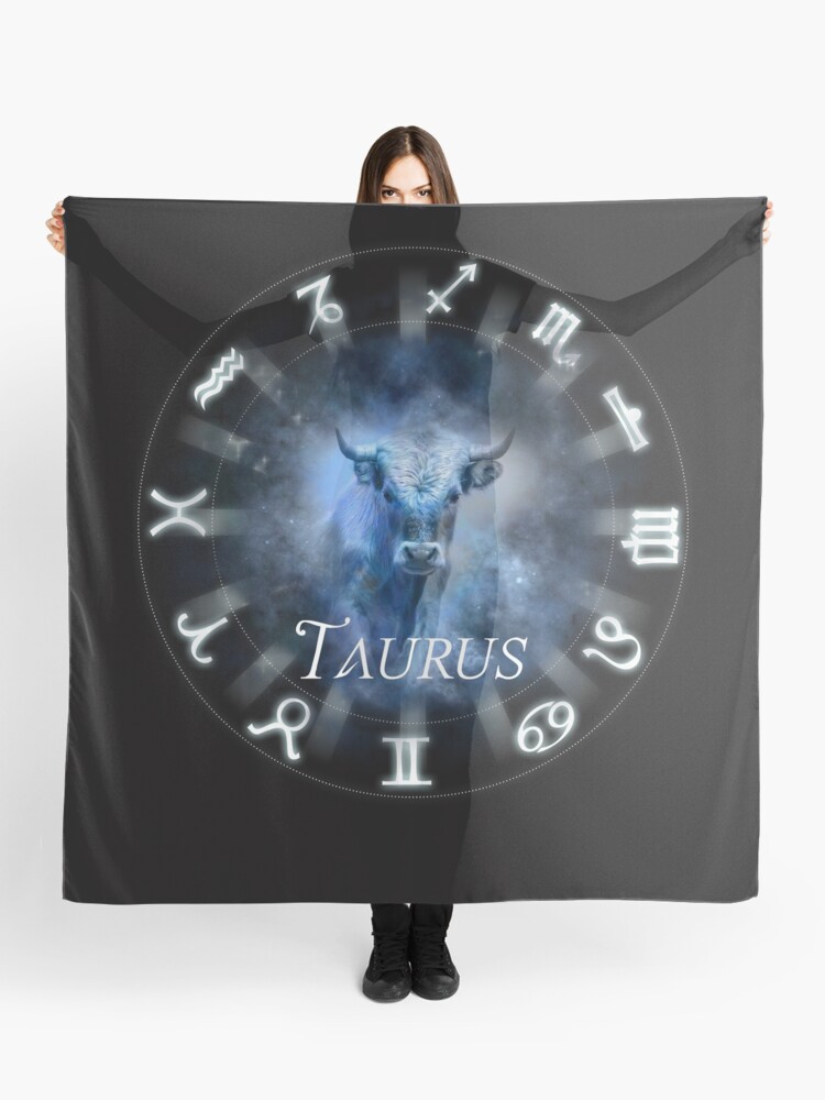 taurus bull horoscope star sign birthday born in may april astrology universe stars zodiac signs Scarf