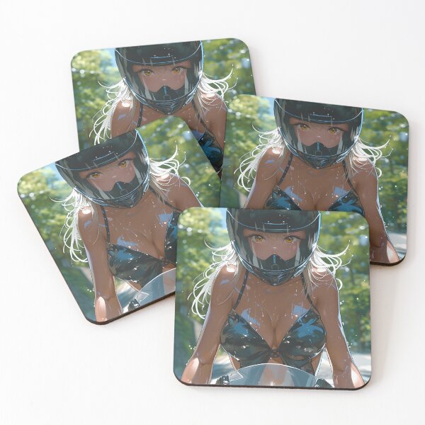 Item preview, Anime girl on motorcycle designed and sold by Cr-AI-tive.