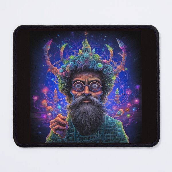 Artikelvorschau, DMT Art ... Terence McKenna, als Maschinenelf entworfen und verkauft von TheGlassPortal.