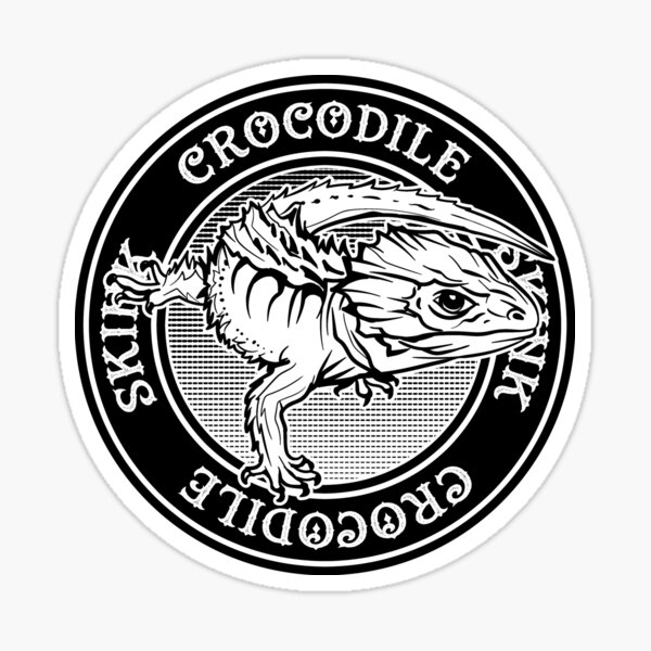 Item preview, Red Eye Crocodile Skink Tattoo Style Reptile Owner designed and sold by JRRTs.