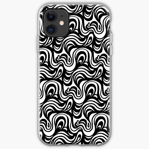 Swirly Wave Pattern iPhone Soft Case
