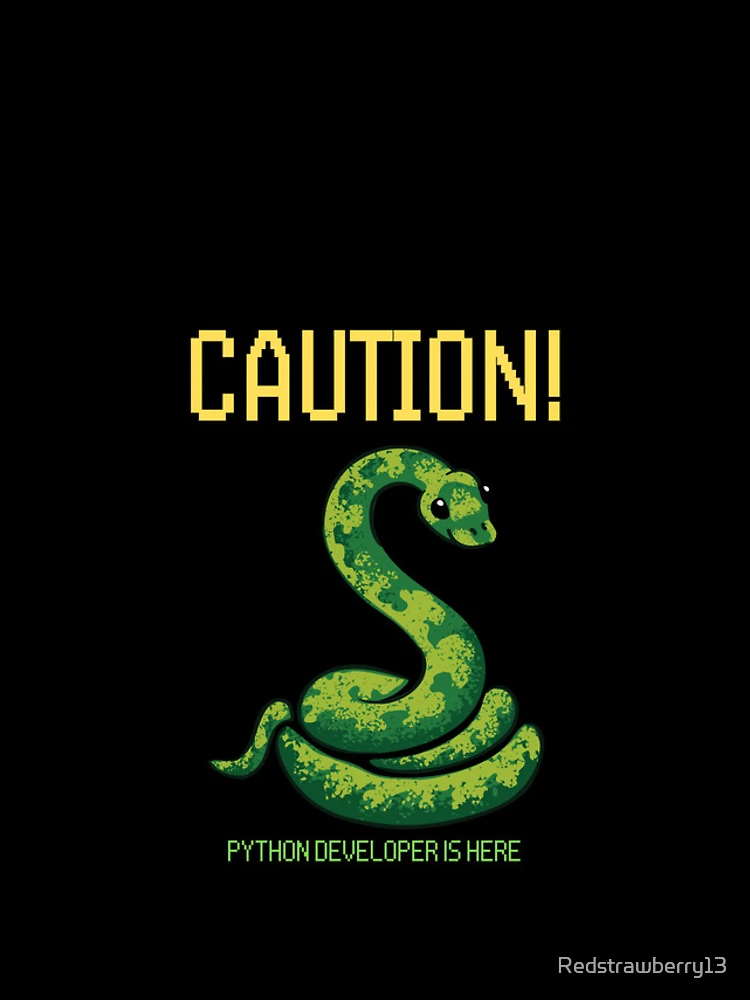 Thumbnail 4 of 4, iPhone Case, Python developer is here designed and sold by Redstrawberry13.