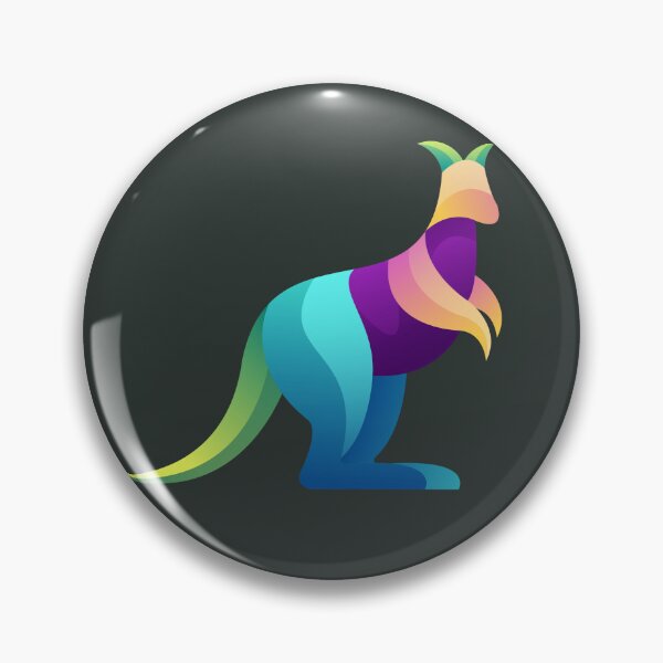 Item preview, Kangaroo in rainbow colours designed and sold by Blue Eye.