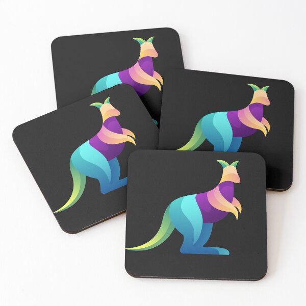 Item preview, Kangaroo in rainbow colours designed and sold by Blue Eye.