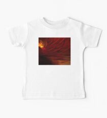 Red Golden Blossom Baby Tee