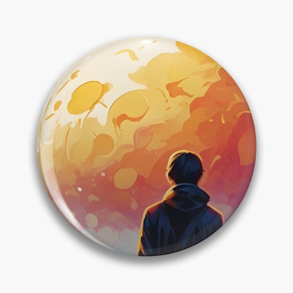 Item preview, Creative artnaturals interacting colors of a traveler and the moon designed and sold by Al-Light.