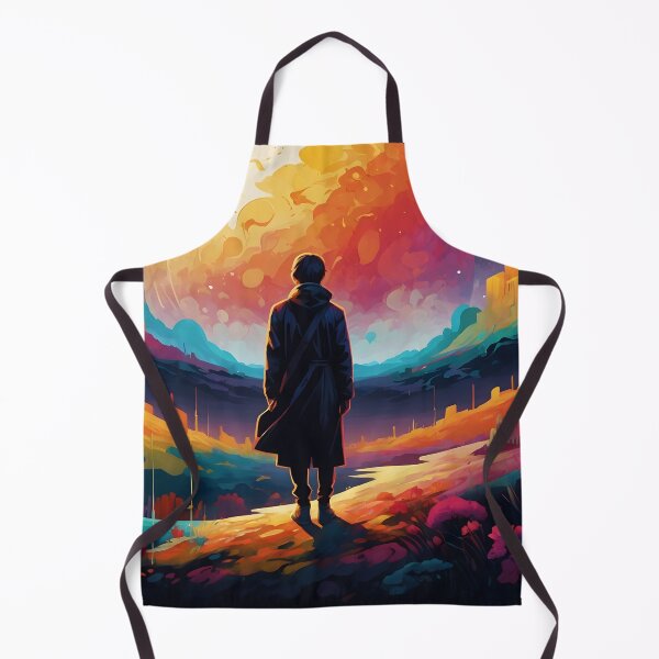 Item preview, Creative artnaturals interacting colors of a traveler and the moon designed and sold by Al-Light.