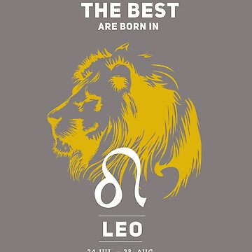 leo lion lion horoscopes star sign born july august birthday month astrology gold Postcard