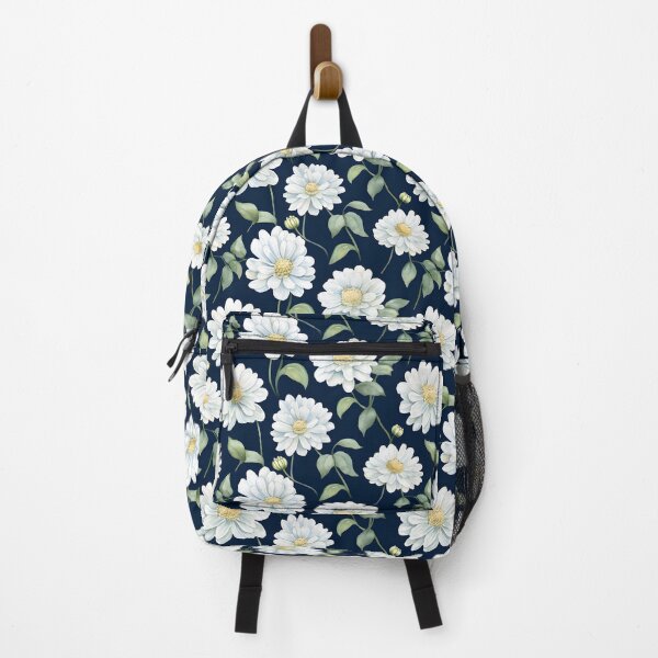Item preview, White Zinnia flower seamless pattern designed and sold by varinchai.