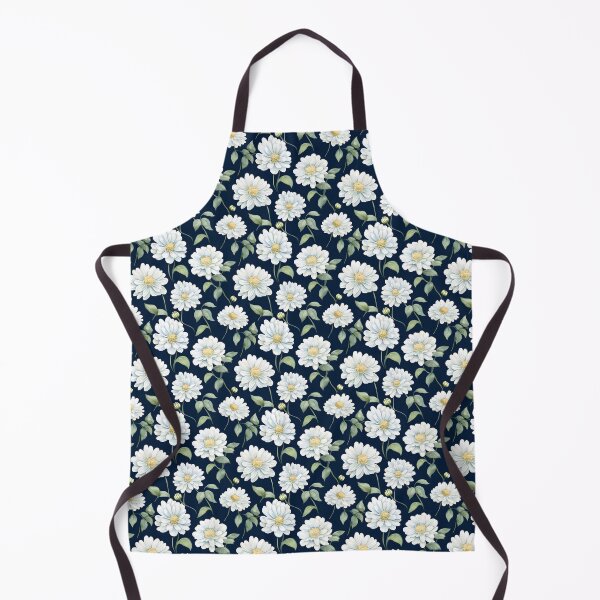 Item preview, White Zinnia flower seamless pattern designed and sold by varinchai.