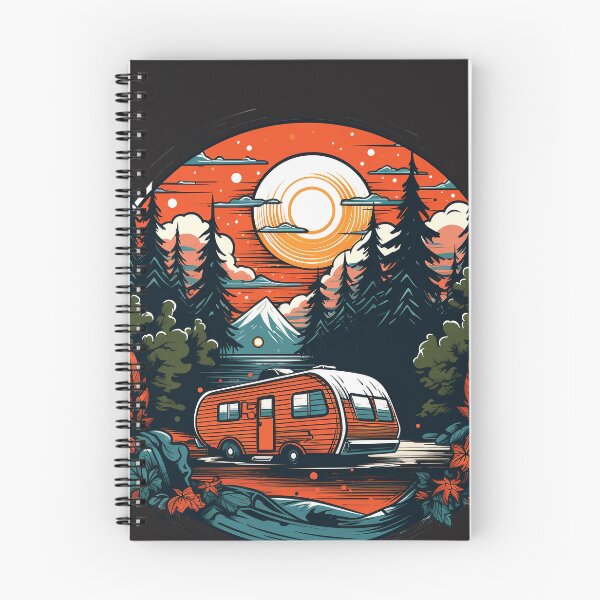 Item preview, Trailer in sunset in the forest designed and sold by YuliaHulia.