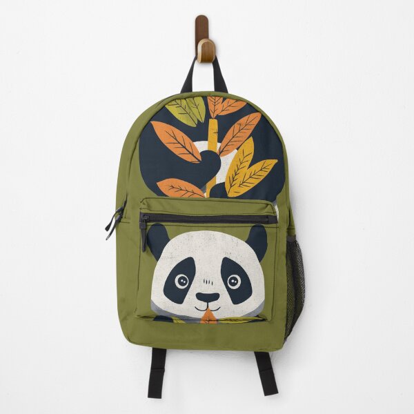Item preview, "Bamboo Bliss Panda" - Serene Panda with Bamboo Leaves Illustration designed and sold by Sir Meow Meow.
